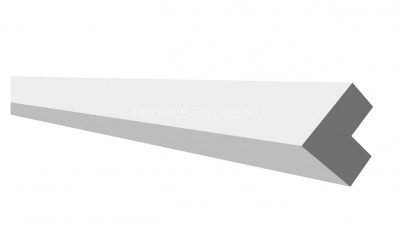 Декоративный уголок 20х20 мм Decor-Dizayn DD802 полистирол белый, под покраску 2 м