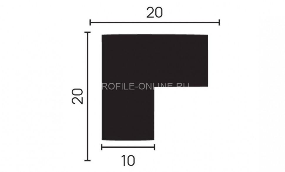 Декоративный уголок 20х20 мм Decor-Dizayn DD802 полистирол белый, под покраску 2 м