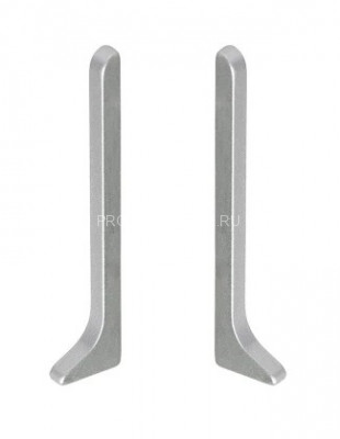 Комплект заглушек (правая+левая) ПВХ для напольного плинтуса  VILO linela 414 RAL 7037 2 шт. серый