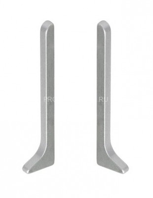 Комплект заглушек (правая+левая) ПВХ для напольного плинтуса  VILO linela 414 RAL 7037 2 шт. серый