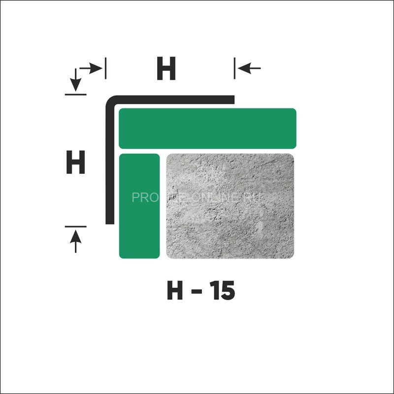 Нержавеющий уголок стальной 15х15 мм FL 15 P полированная сталь 300 см