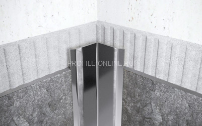 Нержавеющий уголок стальной внутренний с загнутыми краями 40х40 мм FV 40 P полированная сталь 300 см