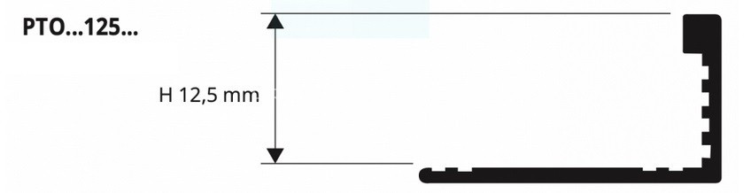Латунный L-профиль 12 мм Progress Profiles PTOC 125 хром 2,7 м