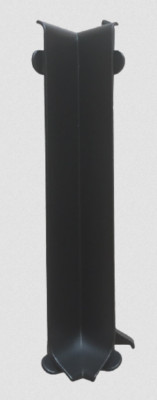 Внутренний уголок для напольного плинтуса Диал ПЛ-100ув черный