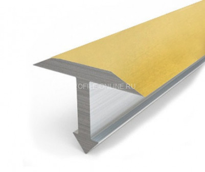 Алюминиевый Т-профиль 14 мм Т-14 Золото КЕ 2,7 м (упаковка 10 штук)