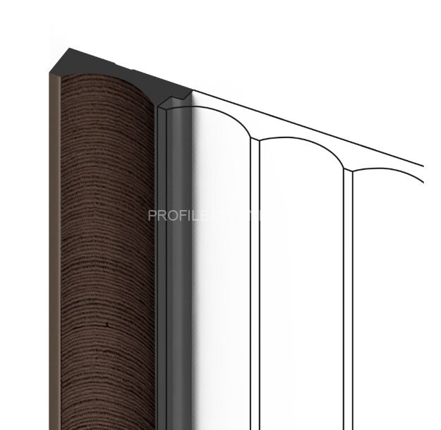 Финишный молдинг для стеновых панелей 12х32 мм HiWood LF139A BR354 под дерево 270 см