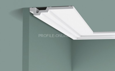 Потолочный плинтус Orac Decor Purotouch C353 белого цвета из полиуретана 30х165 мм 200 см