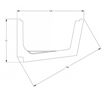 Потолочный плинтус для скрытой подсветки Orac Decor C357 белого цвета из полиуретана 71х110 мм 200 см