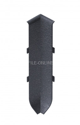 Угол внутренний для алюминиевого плинтуса 100 мм NEEXY I-AKBD100-SA муар антрацит