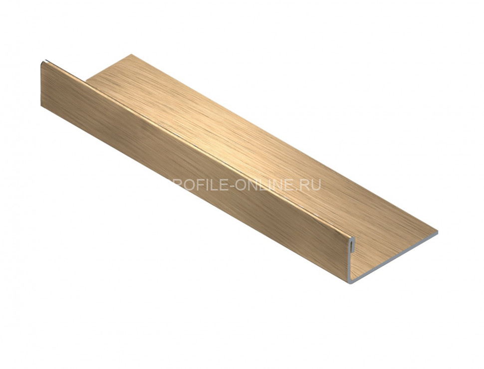 L-образный профиль из нержавеющей стали 8 мм NEEXY PVS92-04 BG золото браш 2.7 м