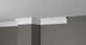 Декоративный плинтус для потолка 59х31 мм Decor-Dizayn DD501 полистирол белый, под покраску 2 м