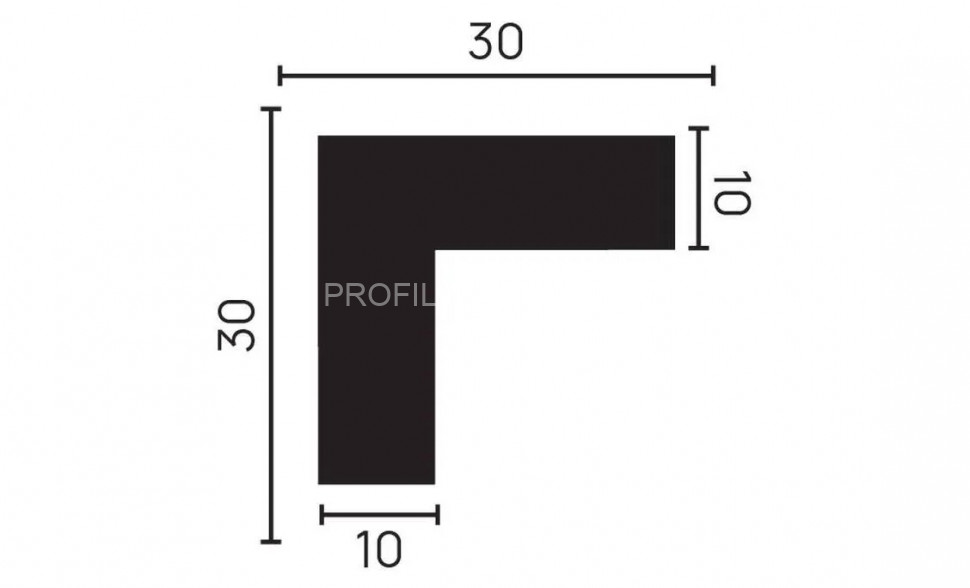 Декоративный уголок 30х30 мм Decor-Dizayn DD803 полистирол белый, под покраску 2 м