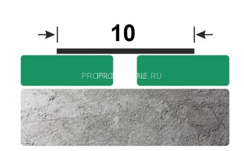 Полоса 10 мм из алюминия ПА-10 черная матовая 2,7 м