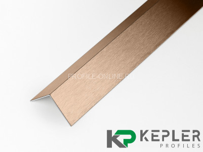 Равнополочный уголок 10х10 мм из нержавеющей стали SS 304 FSAP002-10-RS S.S.304 розовое золото сатинированное 2.7 м