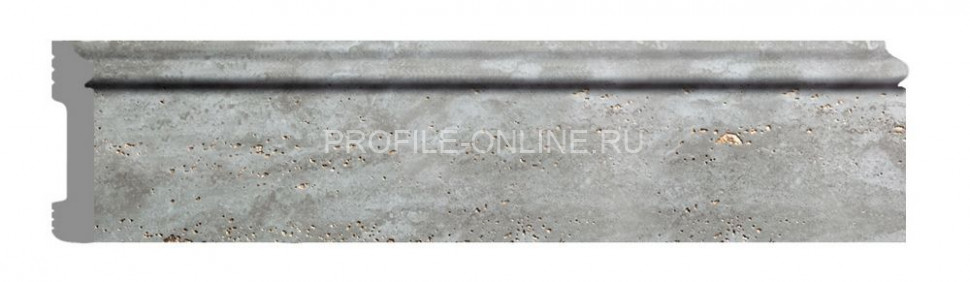 Плинтус напольный DECOMASTER D005-1629G ДМ (79x13x2400) ударопрочный полимер Травертин светлый мерцающий