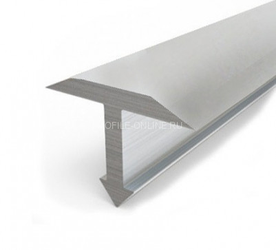 Алюминиевый Т-профиль 14 мм Т-14 Серебро НЕ 2,7 м (упаковка 10 штук)