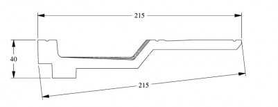 Потолочный плинтус Orac Decor Purotouch C354 белого цвета из полиуретана 40х215 мм 200 см