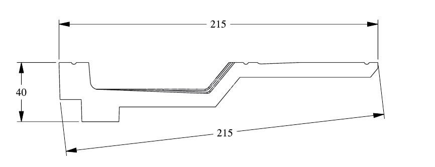 Потолочный плинтус Orac Decor Purotouch C354 белого цвета из полиуретана 40х215 мм 200 см