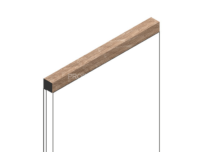 Декоративный молдинг HiWood D12V1 BR416 из фитополимера под дерево 12х12 мм 2.7 м