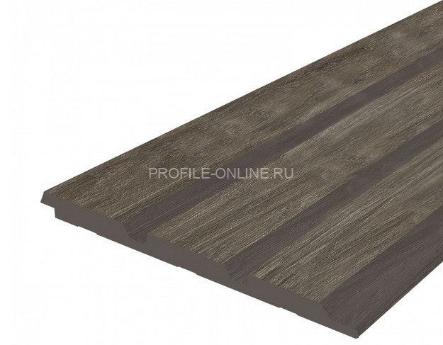 Отделочная стеновая декоративная панель с 3D эффектом 12х120 мм HiWood LV124 BR490 под дерево из фитополимера 2,7 м