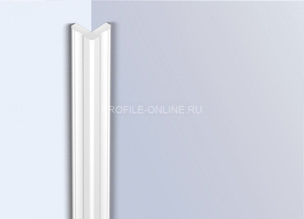 Декоративный уголок 20х20 мм HiWood C20V1 белый 2 метра