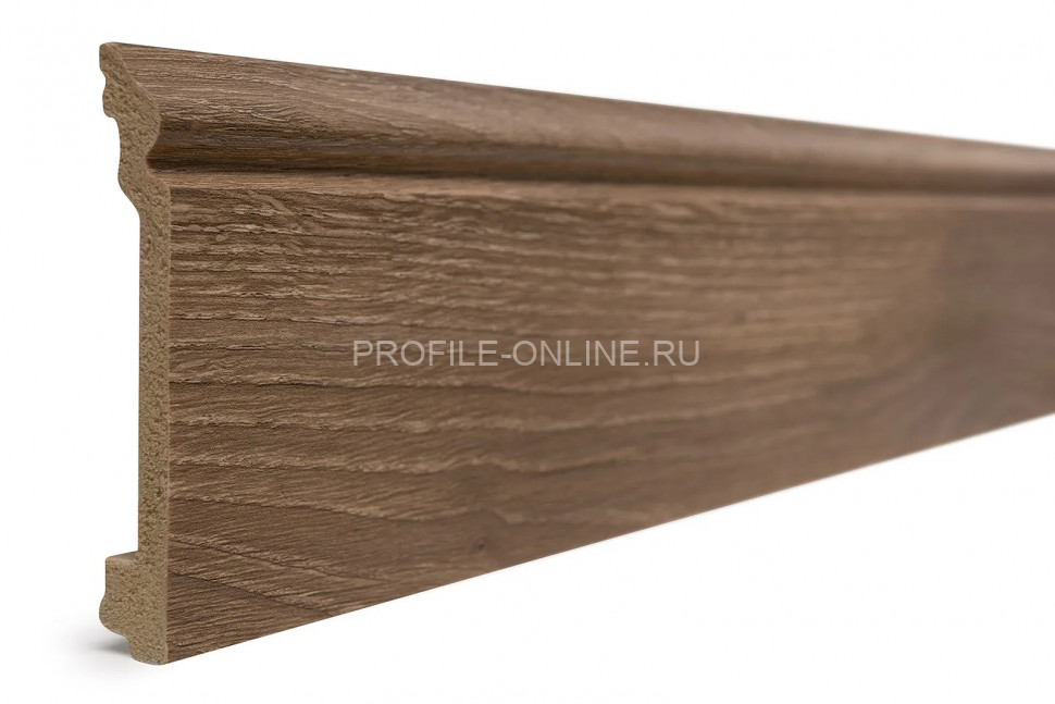 Плинтус для пола 100х16 мм Decor-Dizayn 701-92SH полистирол под дерево 2.4 м