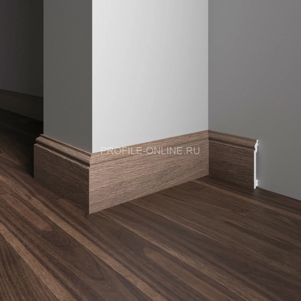 Плинтус для пола 100х16 мм Decor-Dizayn 701-92SH полистирол под дерево 2.4 м