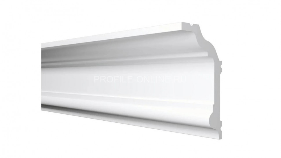 Декоративный плинтус для потолка 80х40 мм Decor-Dizayn DD502 полистирол белый, под покраску 2 м