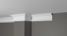 Декоративный плинтус для потолка 80х40 мм Decor-Dizayn DD502 полистирол белый, под покраску 2 м