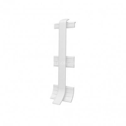 Комплект соединителей ПВХ для напольного плинтуса  VILO linela 401 RAL 9003 2шт. белый