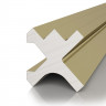 Теневая рейка алюминиевая Decaro D00X.A Brass цвет латунный для стен и потолка 3 м