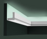 Потолочный плинтус для скрытой подсветки Orac Decor C361 белого цвета из полиуретана 50х50 мм 200 см