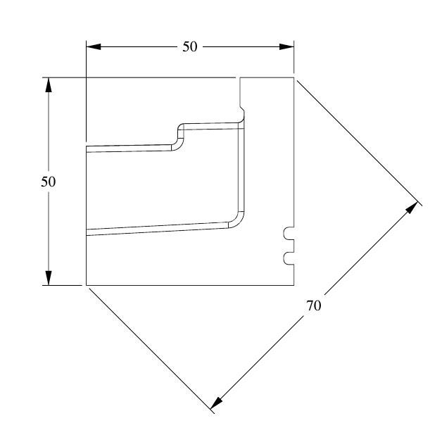 Потолочный плинтус для скрытой подсветки Orac Decor C361 белого цвета из полиуретана 50х50 мм 200 см