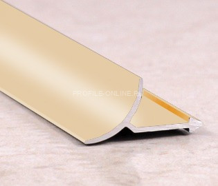 Внутренний профиль алюминиевый для плитки ПО-В9 розовый глянец 2,7 м