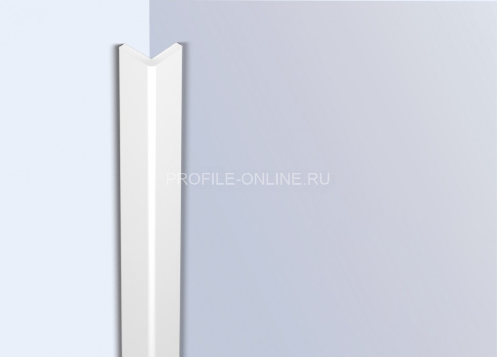 Декоративный уголок 20х20 мм HiWood C20V2 белый 2 метра