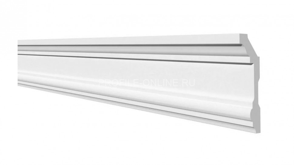 Декоративный плинтус для потолка 100х50 мм Decor-Dizayn DD503 полистирол белый, под покраску 2 м