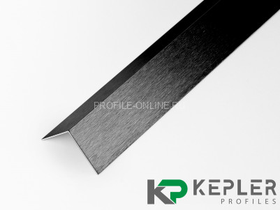 Равнополочный уголок 10х10 мм из нержавеющей стали SS 304 FSAP002-10-BS S.S.304 черный сатинированный 2.7 м