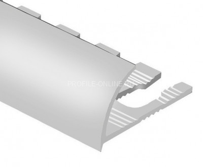 Алюминиевый С-образный профиль гибкий 12 мм PV21-02 серебро матовое 2,7 м