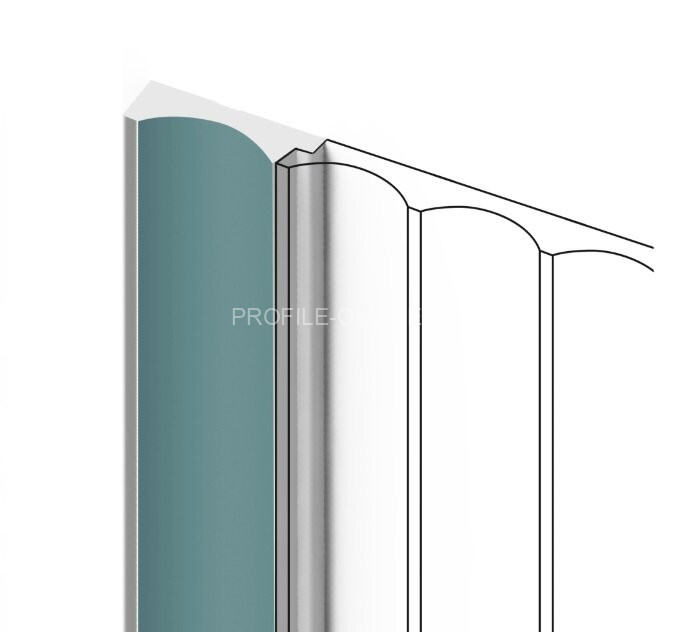 Финишный молдинг для стеновых панелей 12х32 мм HiWood LF139A BU27 зеленый 270 см