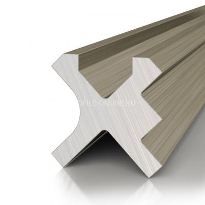 Теневая рейка алюминиевая Decaro D00X.A Bronze бронза для стен и потолка 3 м