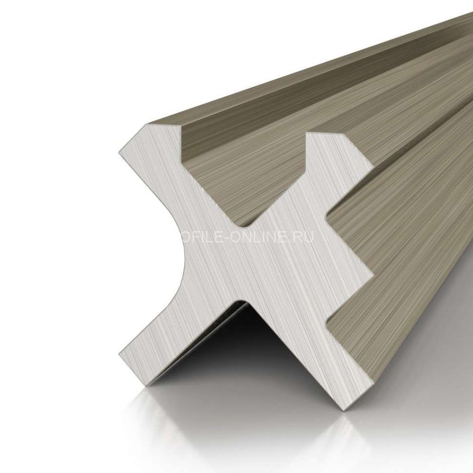 Теневая рейка алюминиевая Decaro D00X.A Bronze бронза для стен и потолка 3 м