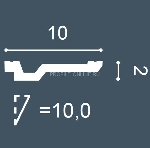 Потолочный плинтус Orac Decor Purotouch C356 белого цвета из полиуретана 20х100 мм 200 см