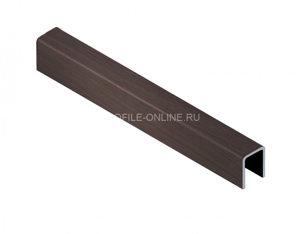 П-образный профиль из нержавеющей стали 10х10х10 мм NEEXY PVS97-07 ANTB-D антик браш темный 2.7 м