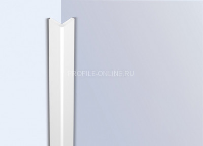 Декоративный уголок 30х30 мм HiWood C30V1 белый 2 метра