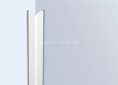 Декоративный уголок 30х30 мм HiWood C30V1 белый 2 метра