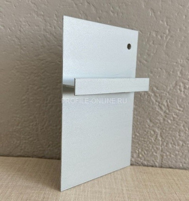 Плинтус скрытого монтажа под гипсокартон алюминиевый 70 мм ПТ-1/70 сырой 3 м