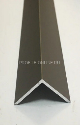Алюминиевый уголок 40х40 мм ПБ40х40 шампань матовая 2,7 м