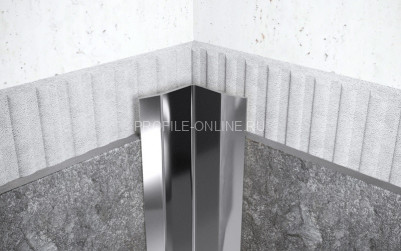 Нержавеющий уголок стальной внутренний с загнутыми краями 50х50 мм FV 50 P полированная сталь 300 см