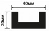 Молдинг 20х40 мм 20х40 мм HiWood LB40 G372 под дерево 270 см