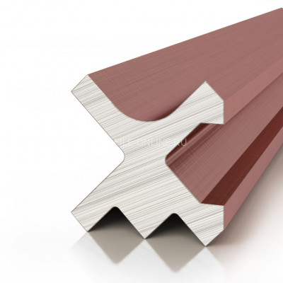 Теневая рейка алюминиевая Decaro D00X.A Copper медь для стен и потолка 3 м